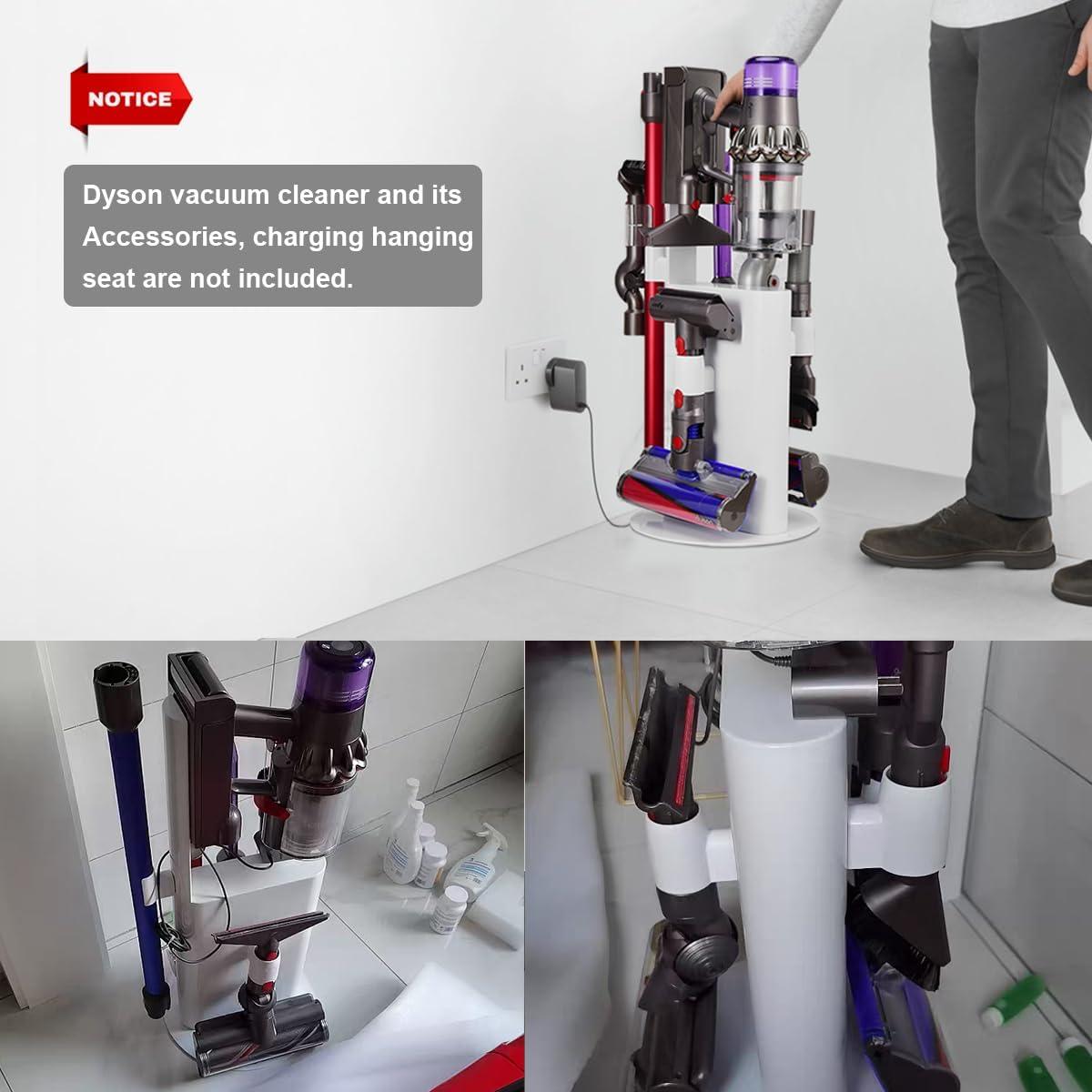 Soporte de Pie para Aspiradora Dyson Cootrilo Blanco - Sin Taladro