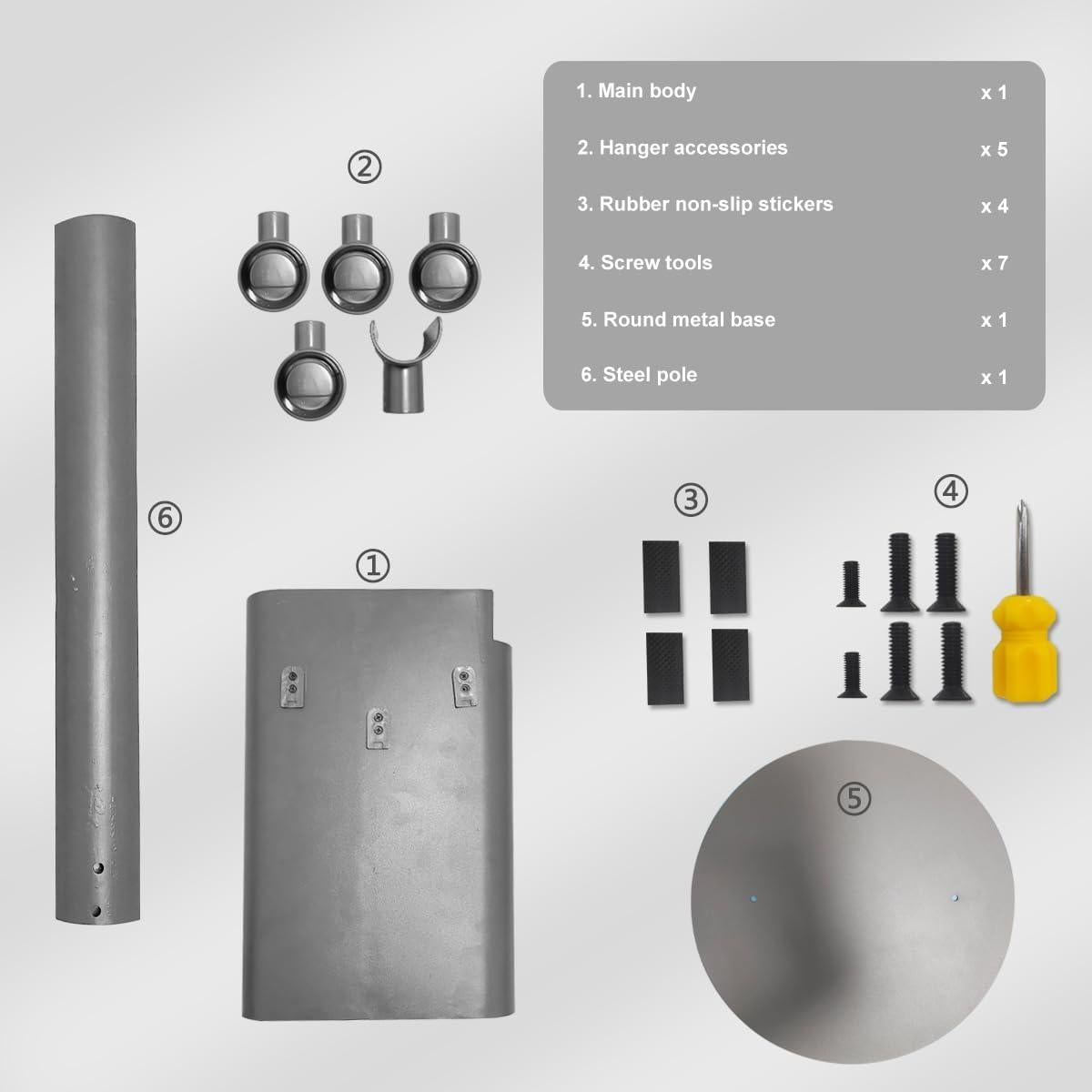 Soporte de Pie para Aspiradora Dyson Cootrilo Blanco - Sin Taladro