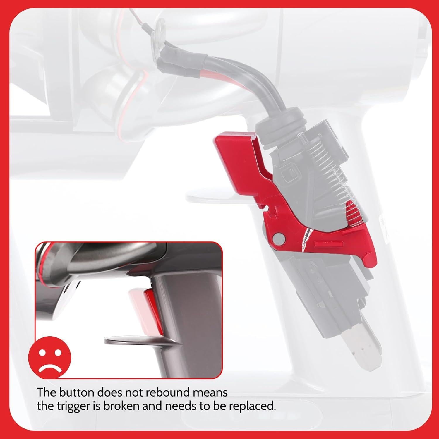 Botón de Metal Kuflant para Aspiradora Dyson V10 V11