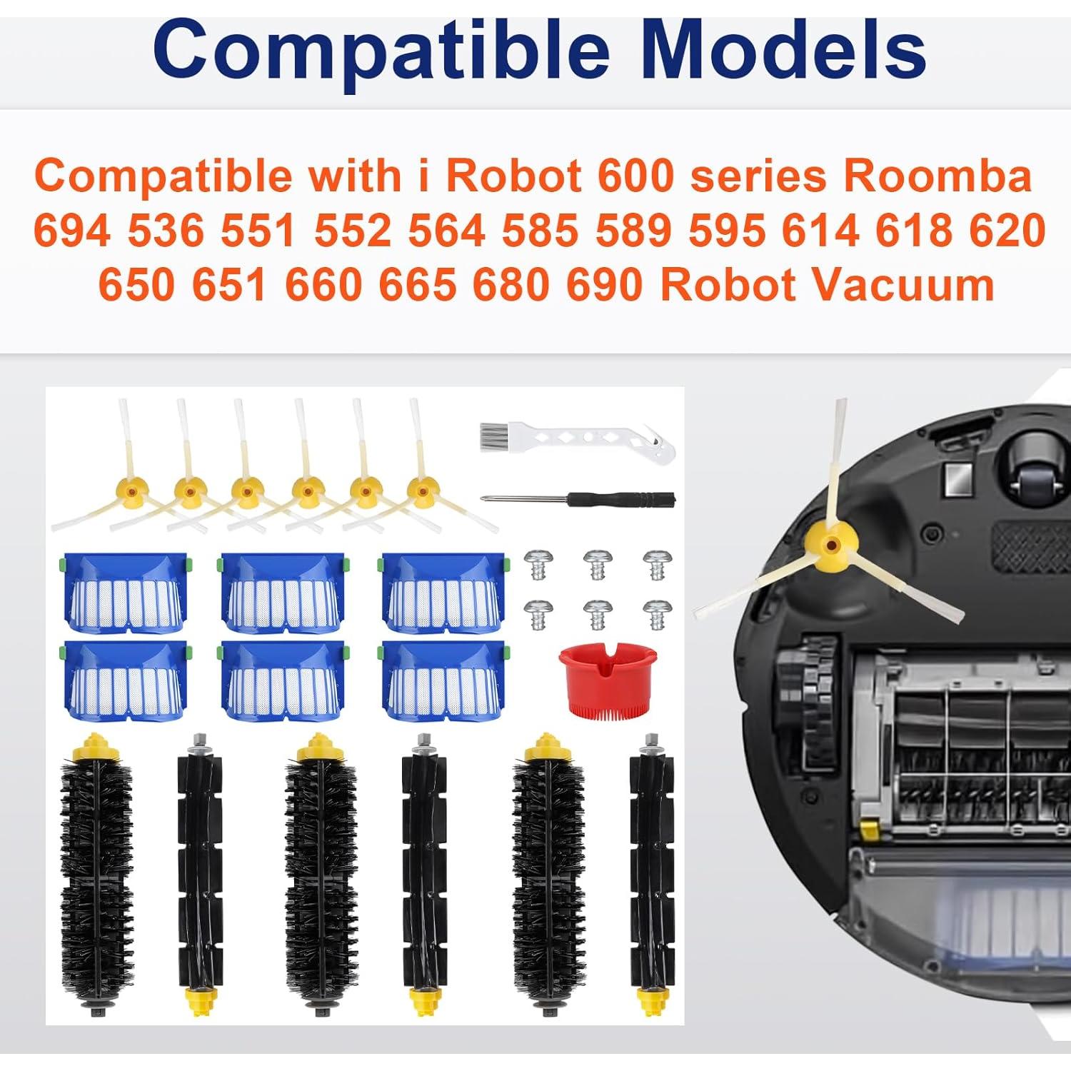 21 Piezas Accesorios para iRobot Roomba 692 694 536 551