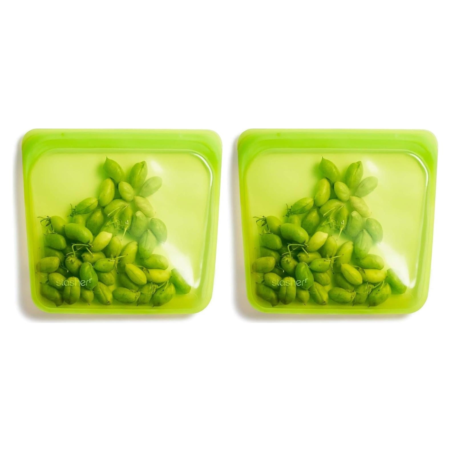 Bolsa de Almacenamiento Reutilizable Stasher Lima 28 Oz - 2 Pzas