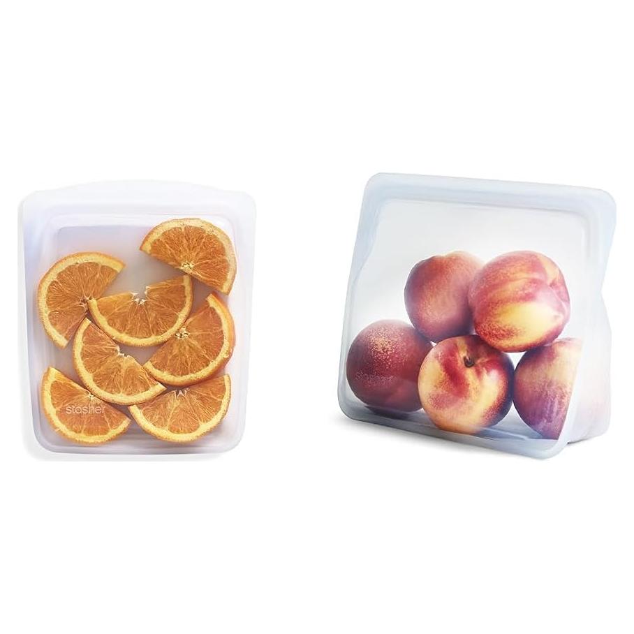 Bolsas de Almacenamiento de Silicona Stasher Cuartilla y Media