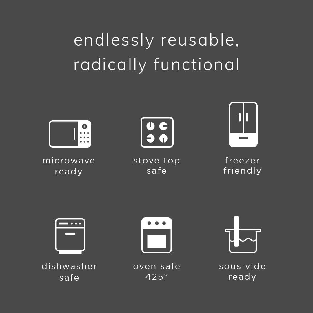 Bolsa de Almacenamiento de Silicona Stasher 8 Tazas A Prueba de Fugas