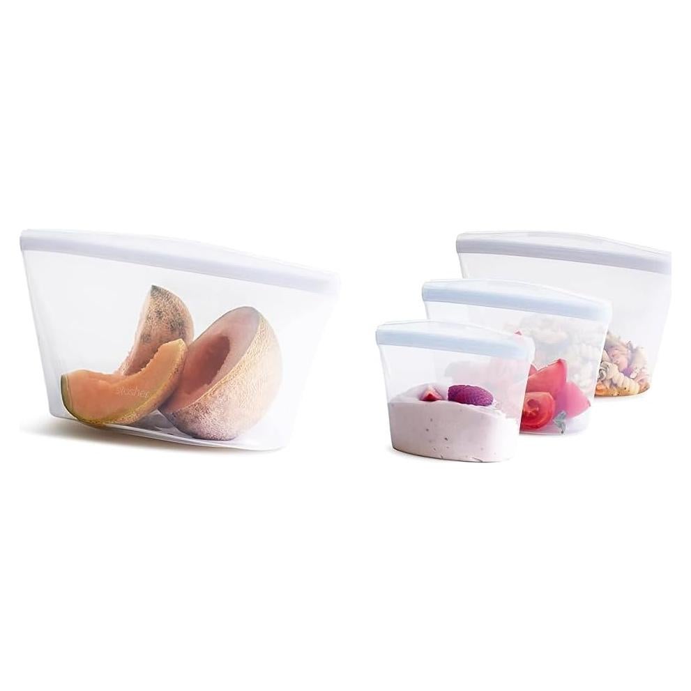 Bolsa de Almacenamiento de Silicona Stasher 8 Tazas Transparente