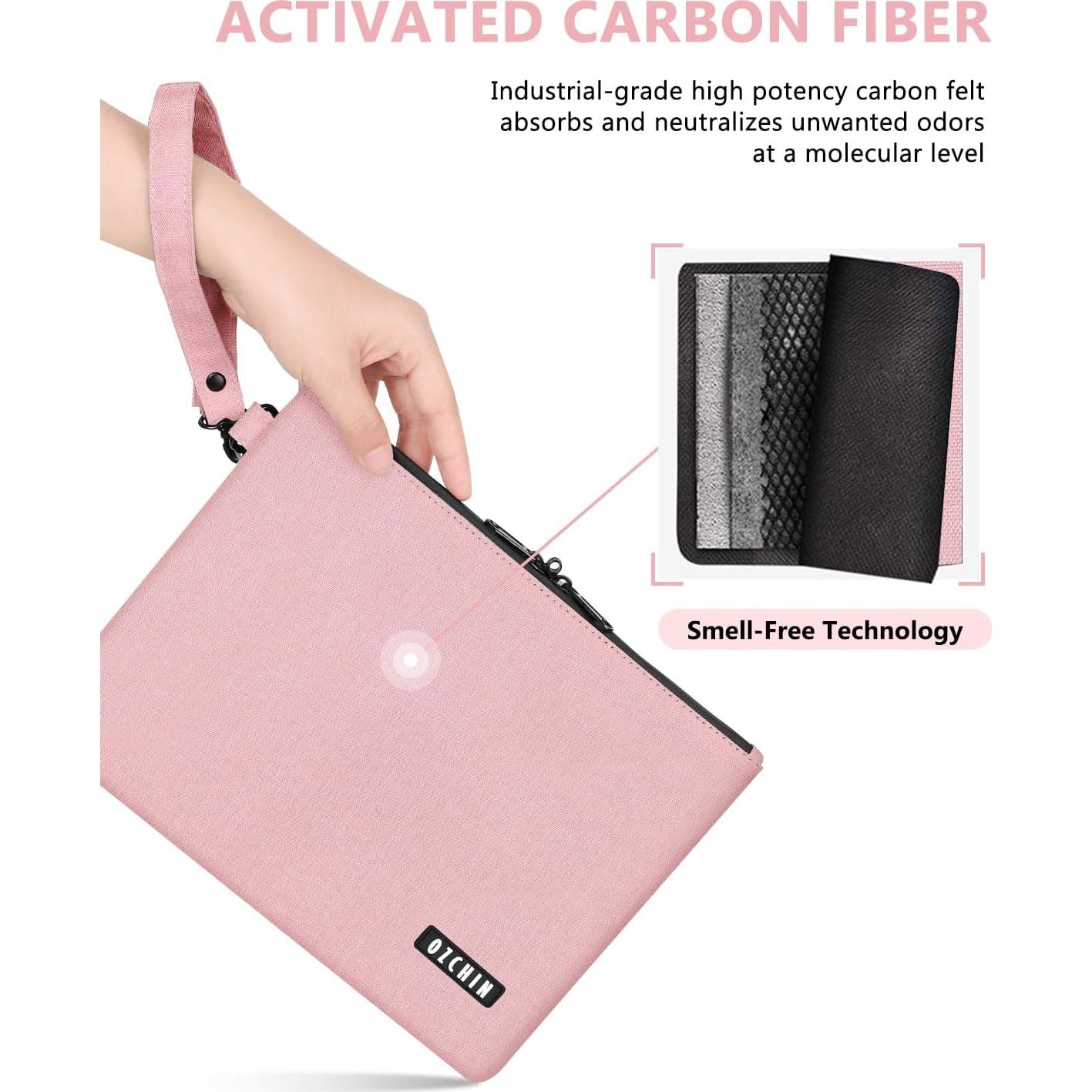 Bolsa a Prueba de Olores OZCHIN 27.94x20.32cm Rosa