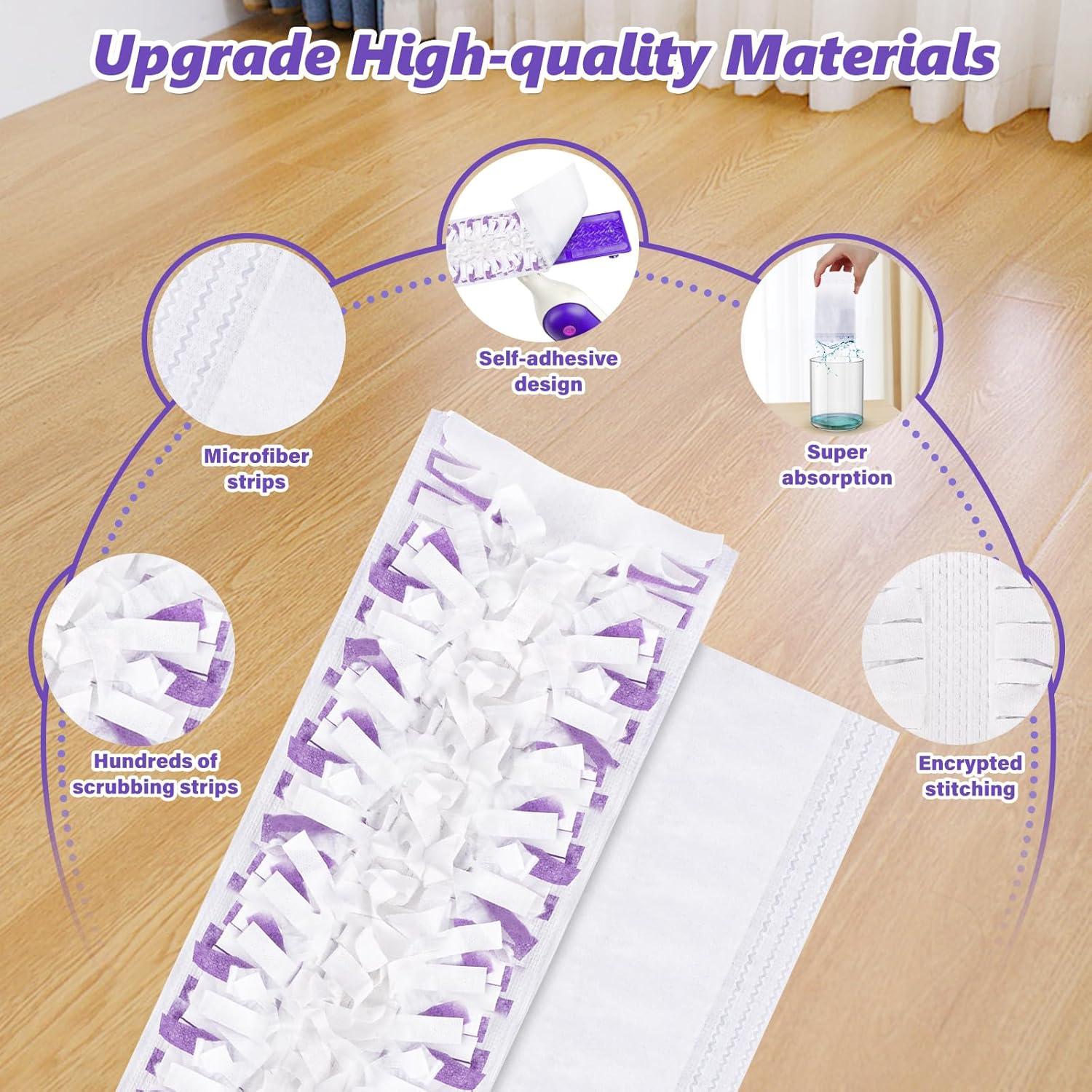 Recargas de almohadillas desechables EHADOO para mopa Swiffer Power - 20 piezas