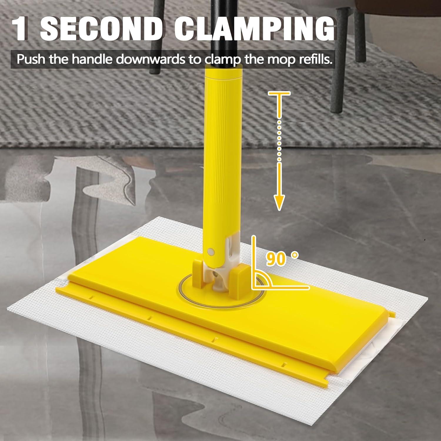 Mopa Barrendero NEWE 2-en-1 con 10 Paños Secos y Húmedos