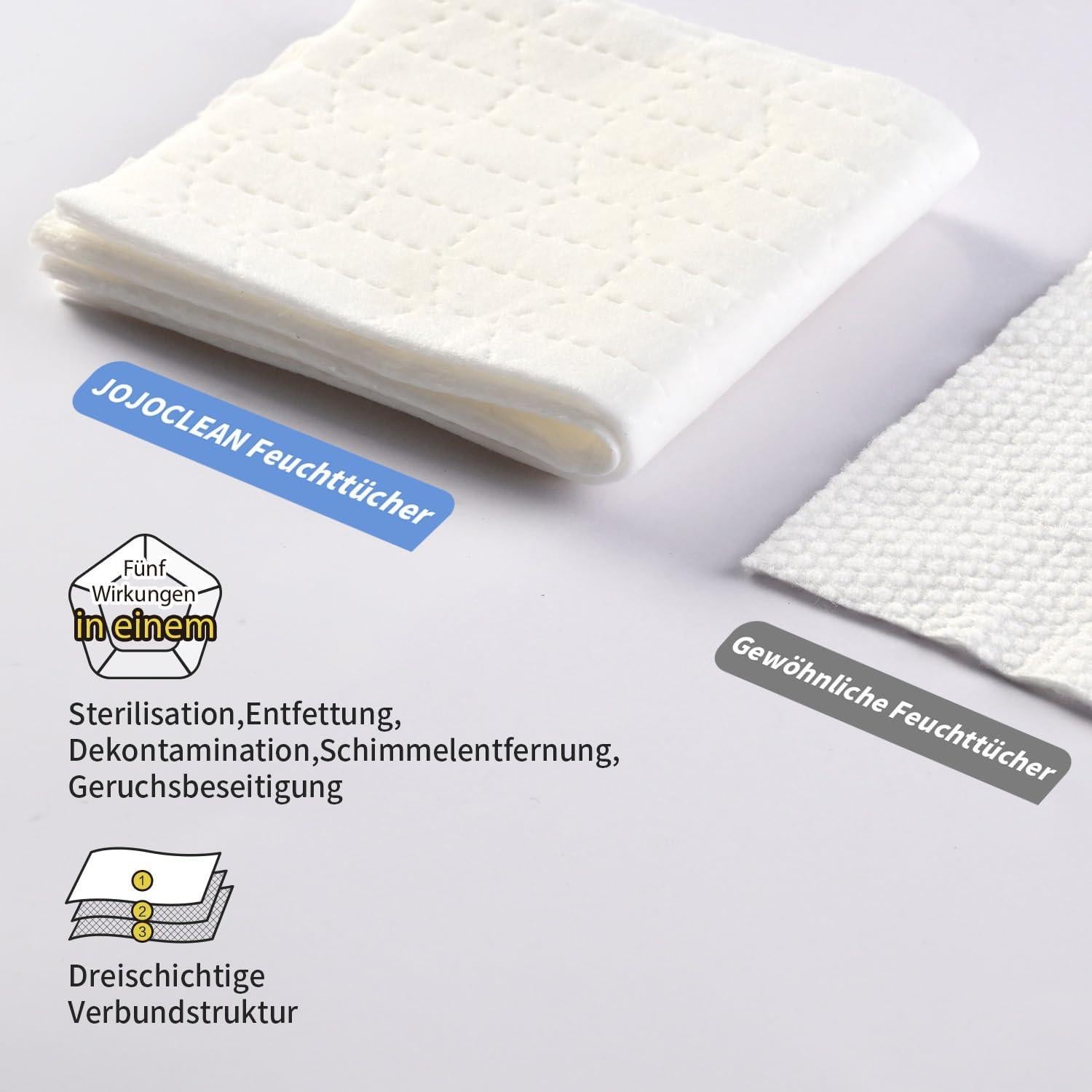 Kit de limpieza 2 en 1 JOJOCLEAN con 14 paños secos y 3 húmedos