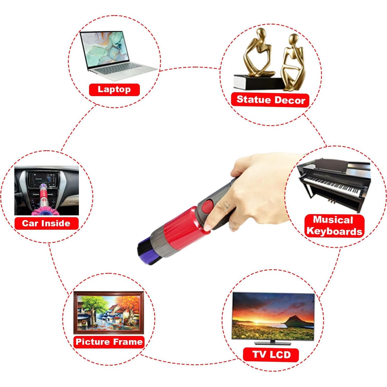 Accesorios de Aspiradora Dyson V7 V8 V10 V11 V15 - Kit de Cepillos