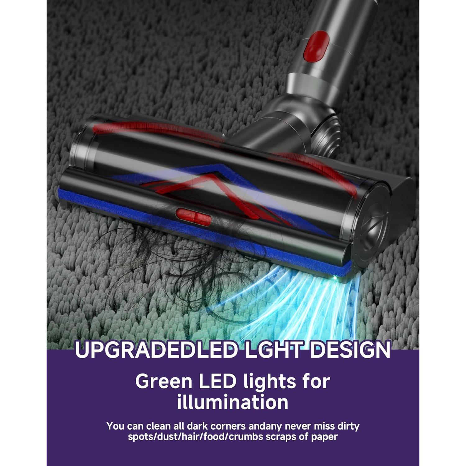 Cabezal de cepillo para aspiradora JIEANER V3 compatible Dy.son