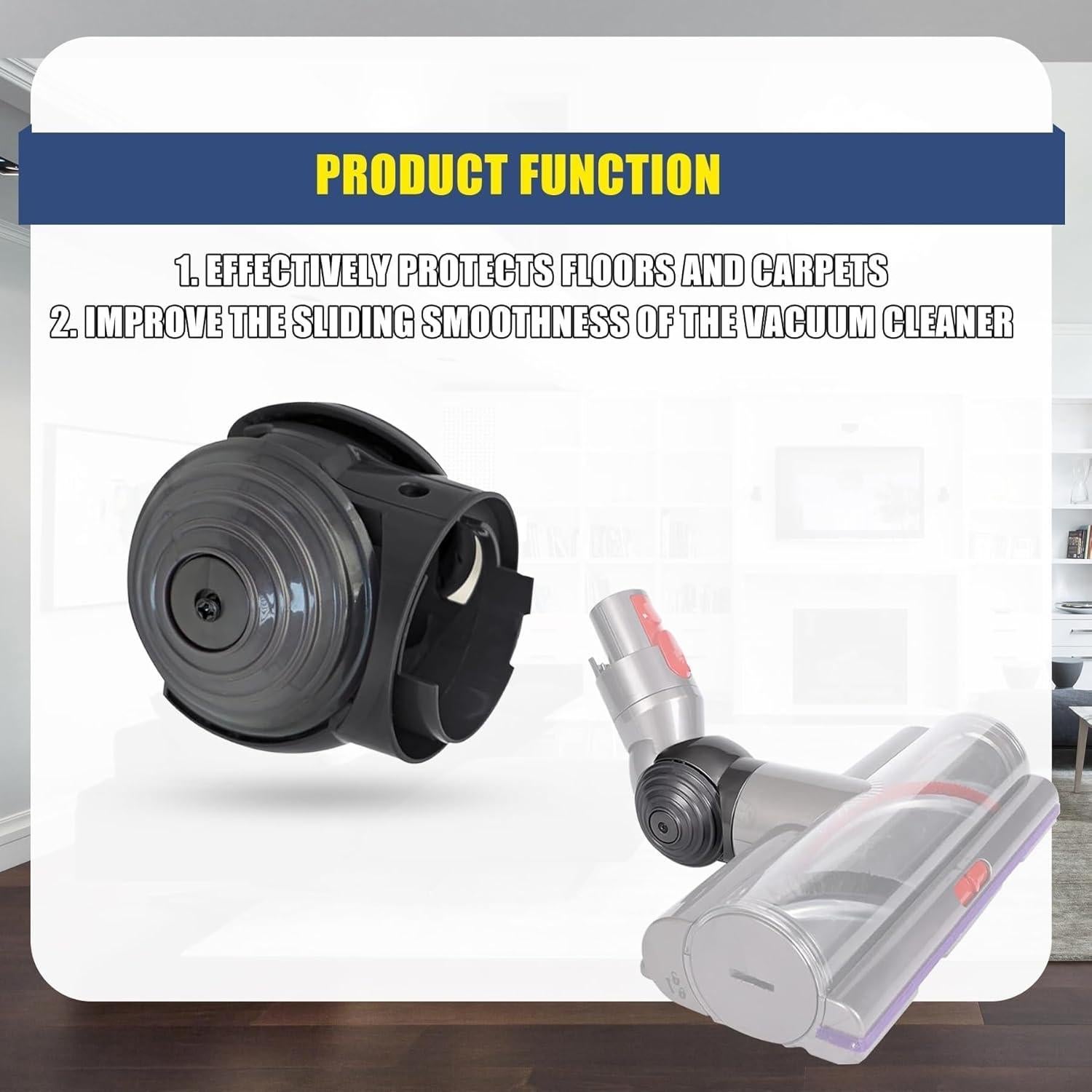 Piezas de Repuesto Aspiradora Dyson V10 V11 V15 - Ruedas y Conector