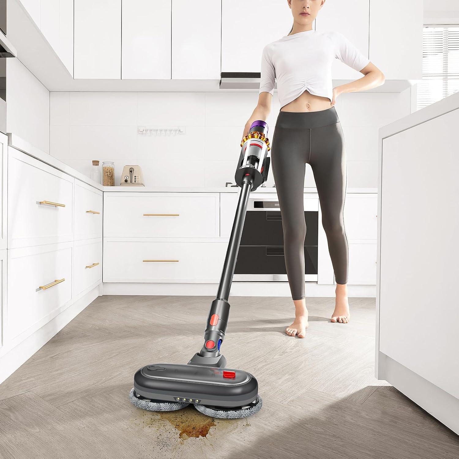 Cabezal de Mopa Eléctrico BTRSOLUS para Aspiradora Dyson V7 V8 V10 V11 V15