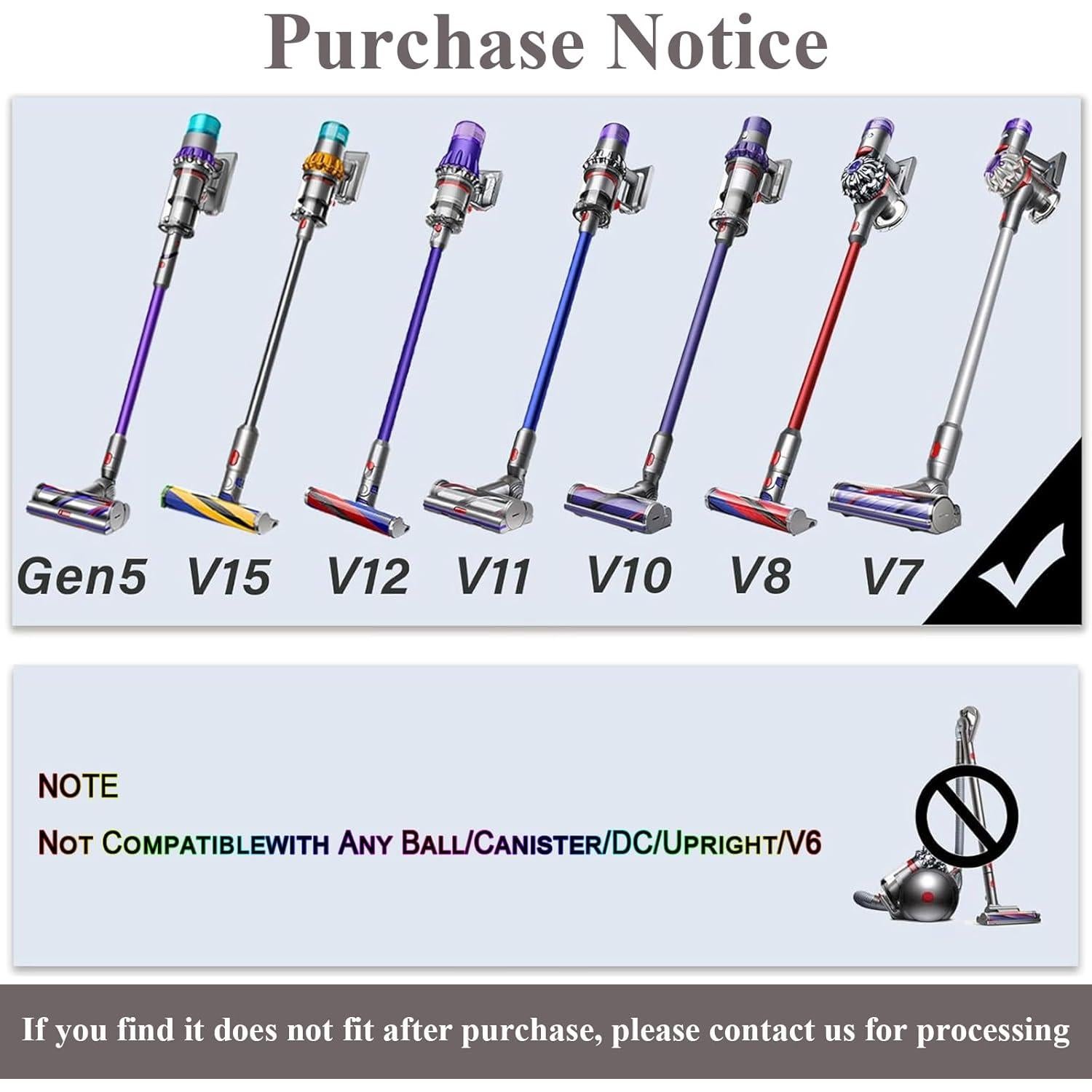 Kit de Accesorios para Aspiradora Dyson QWFHOME - Manguera y Cepillos