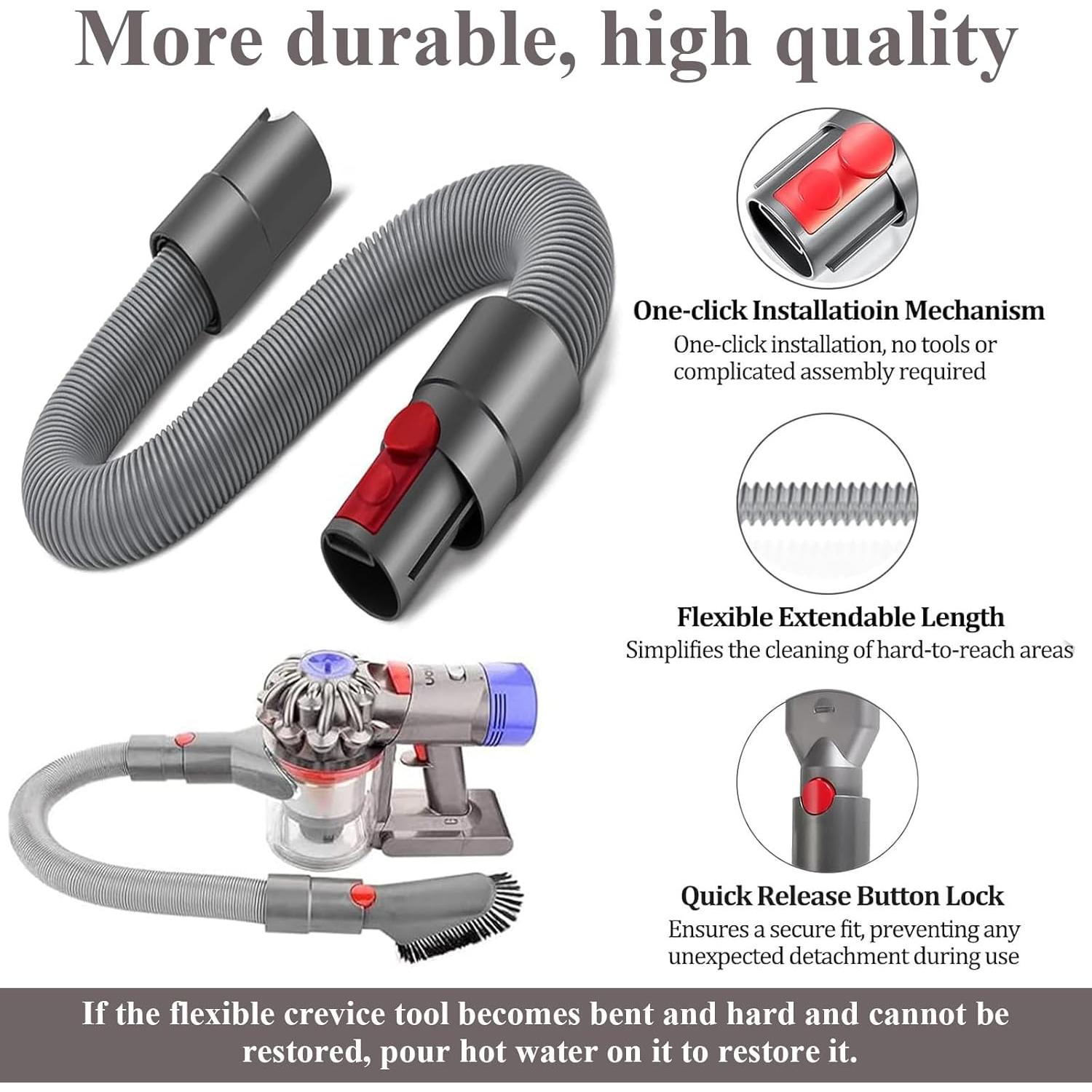 Kit de Accesorios para Aspiradora Dyson QWFHOME - Manguera y Cepillos