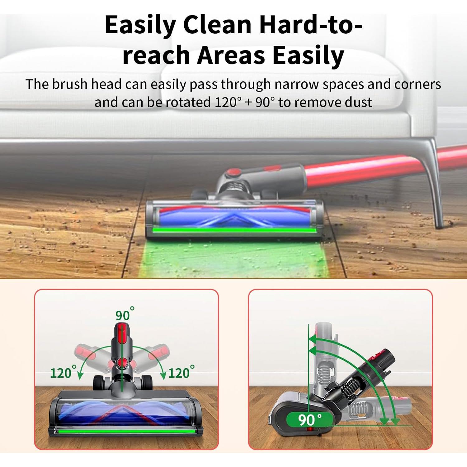 Cabezal de Aspiradora CHUKWJYC Compatible Dyson V7 V8 V10 V11 V15