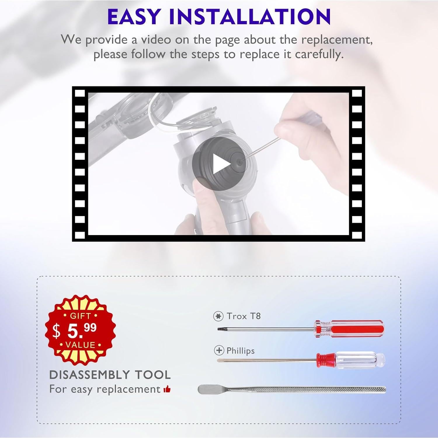 Reemplazo Rueda de Bola y Conector Aspiradora Dyson V10 V11 V15