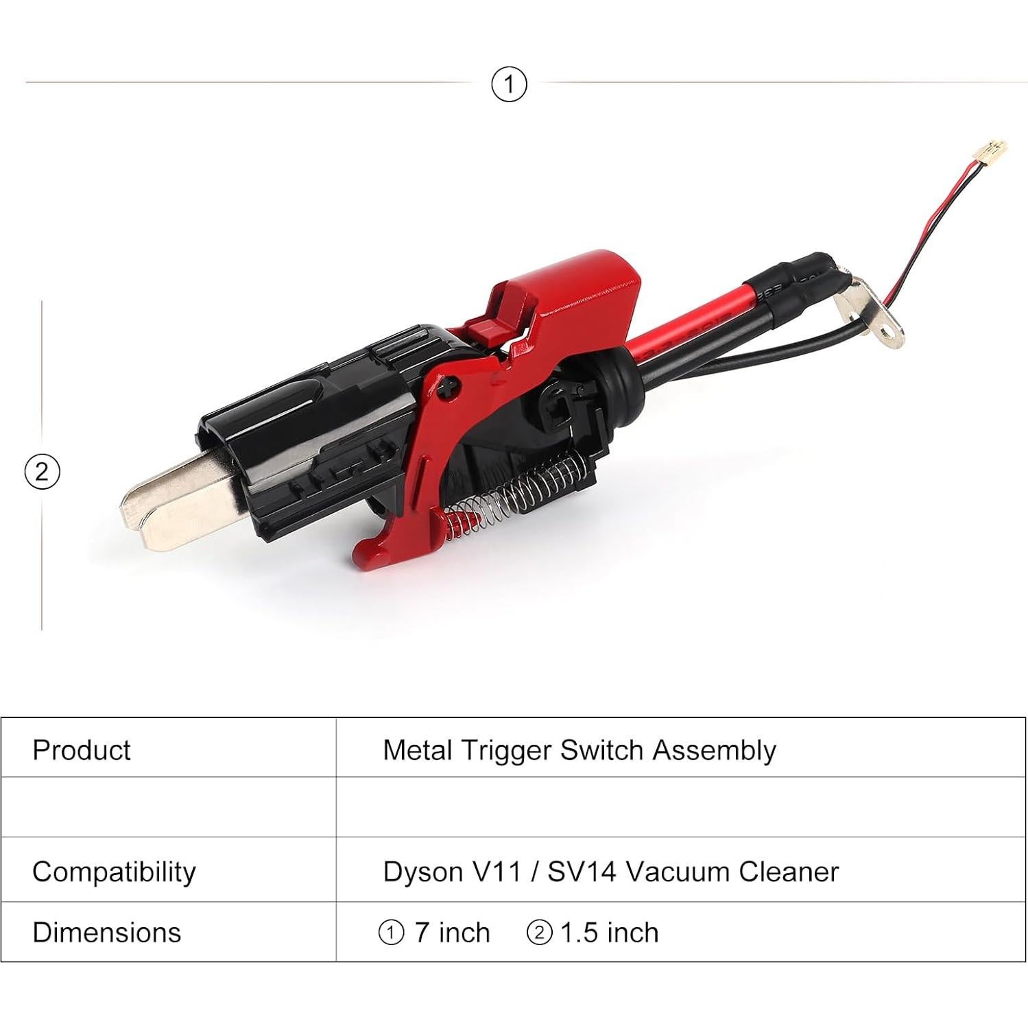 Conjunto de Gatillo de Metal WYWY para Aspiradora Dyson V11 SV14