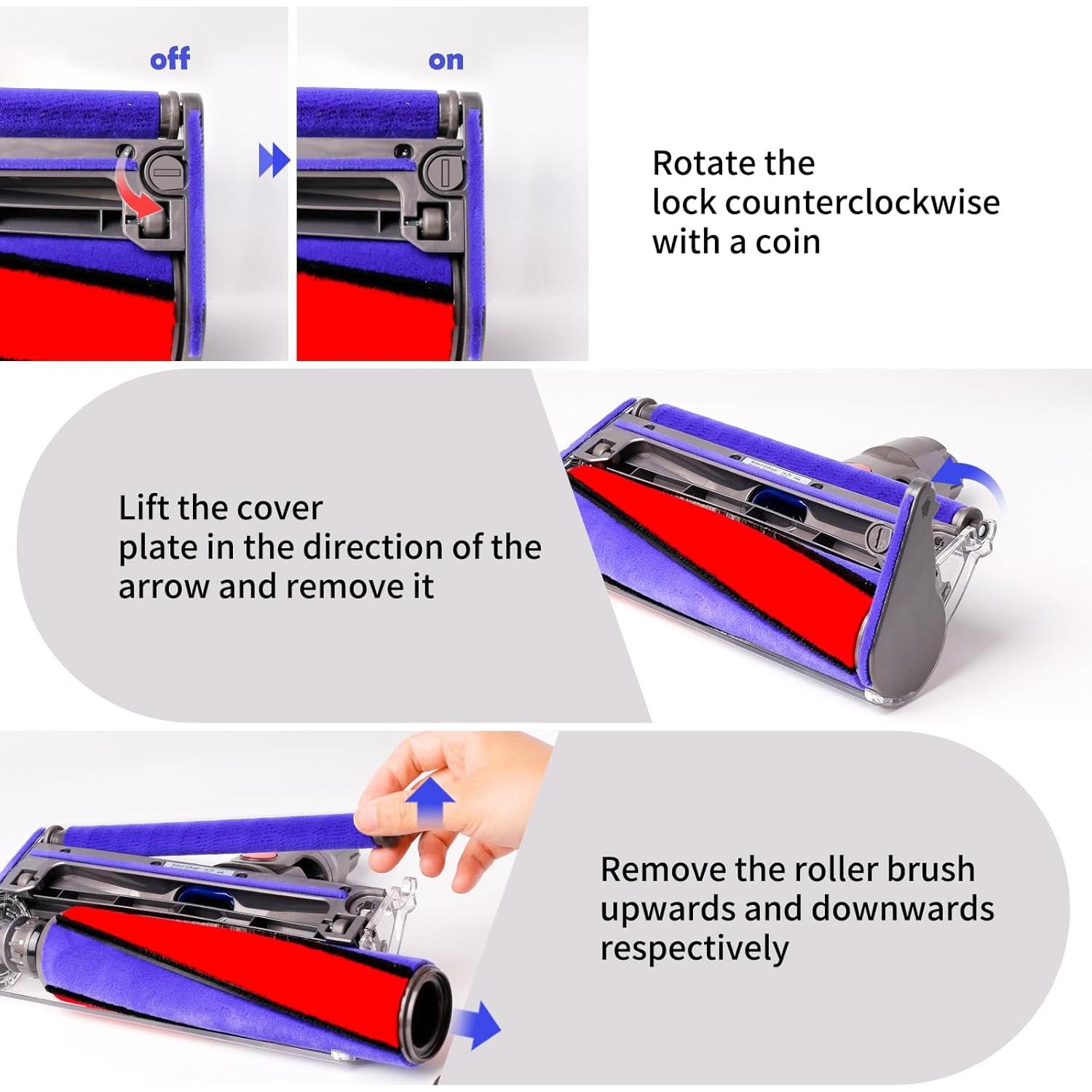 Cabezal de Limpieza Suave KELUKE para Aspiradoras Dyson V10/V11