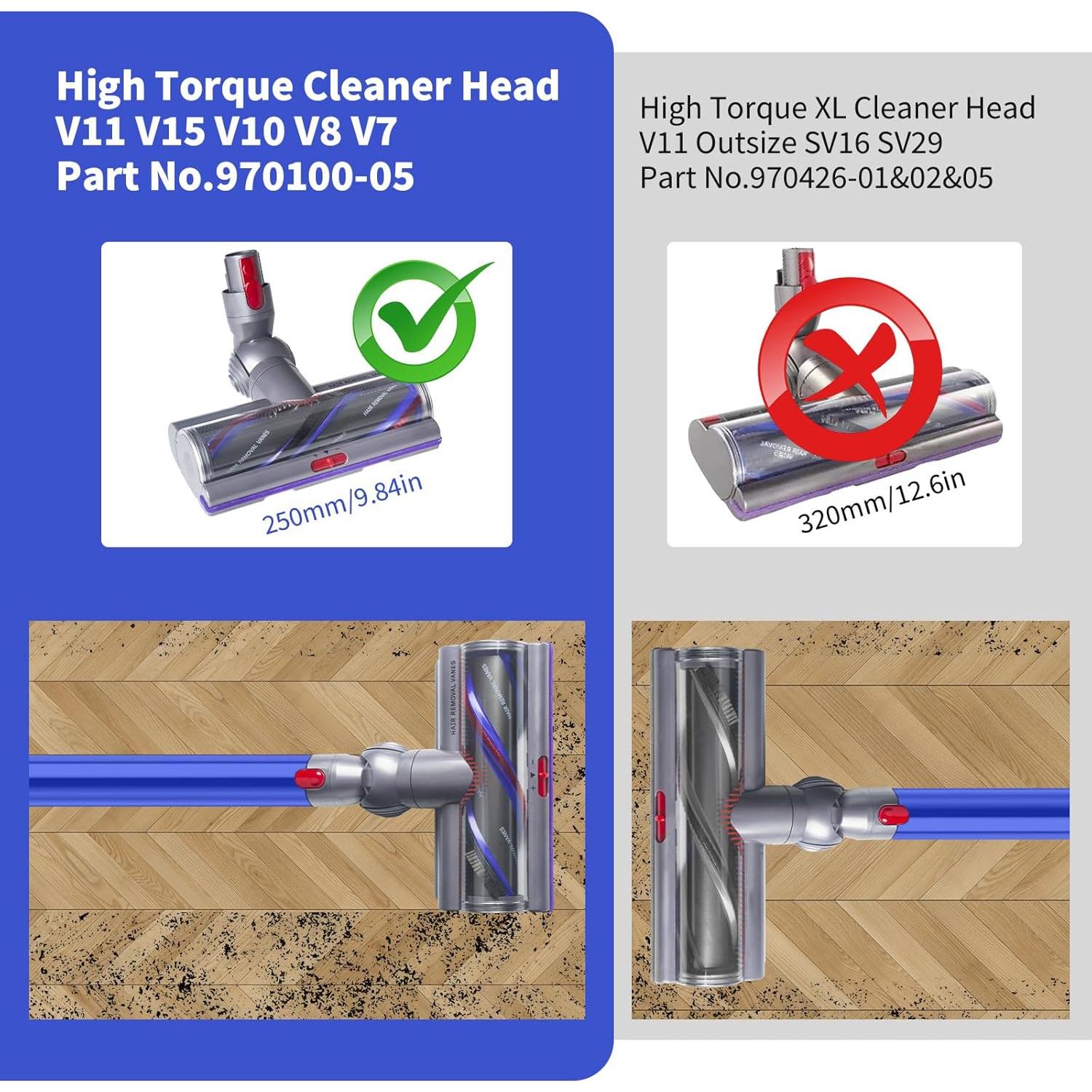 Cabezal de Cepillo de Alto Par CBZZ 970100-05 para Dyson V11 V15 V10 V8 V7