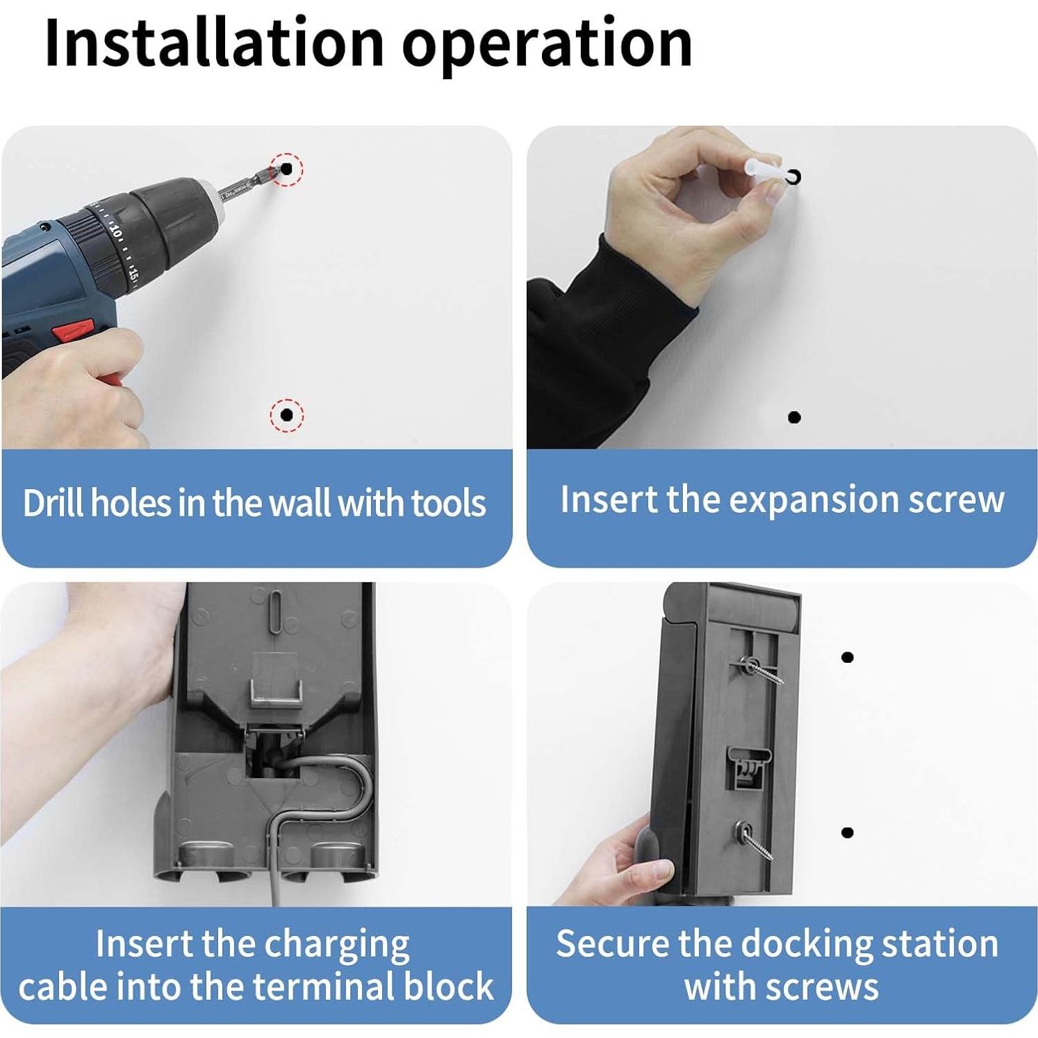 Soporte de Pared KELUKE para Aspiradoras Dyson V11 V15