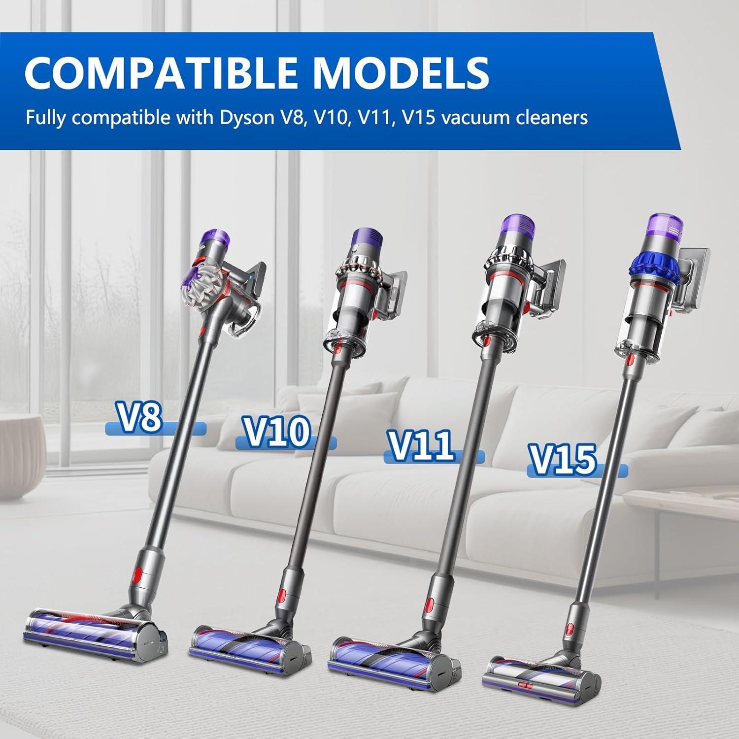 Cabezal de Aspiradora KELUKE Compatible Dyson V8 V10 V11 V15 Luz Verde