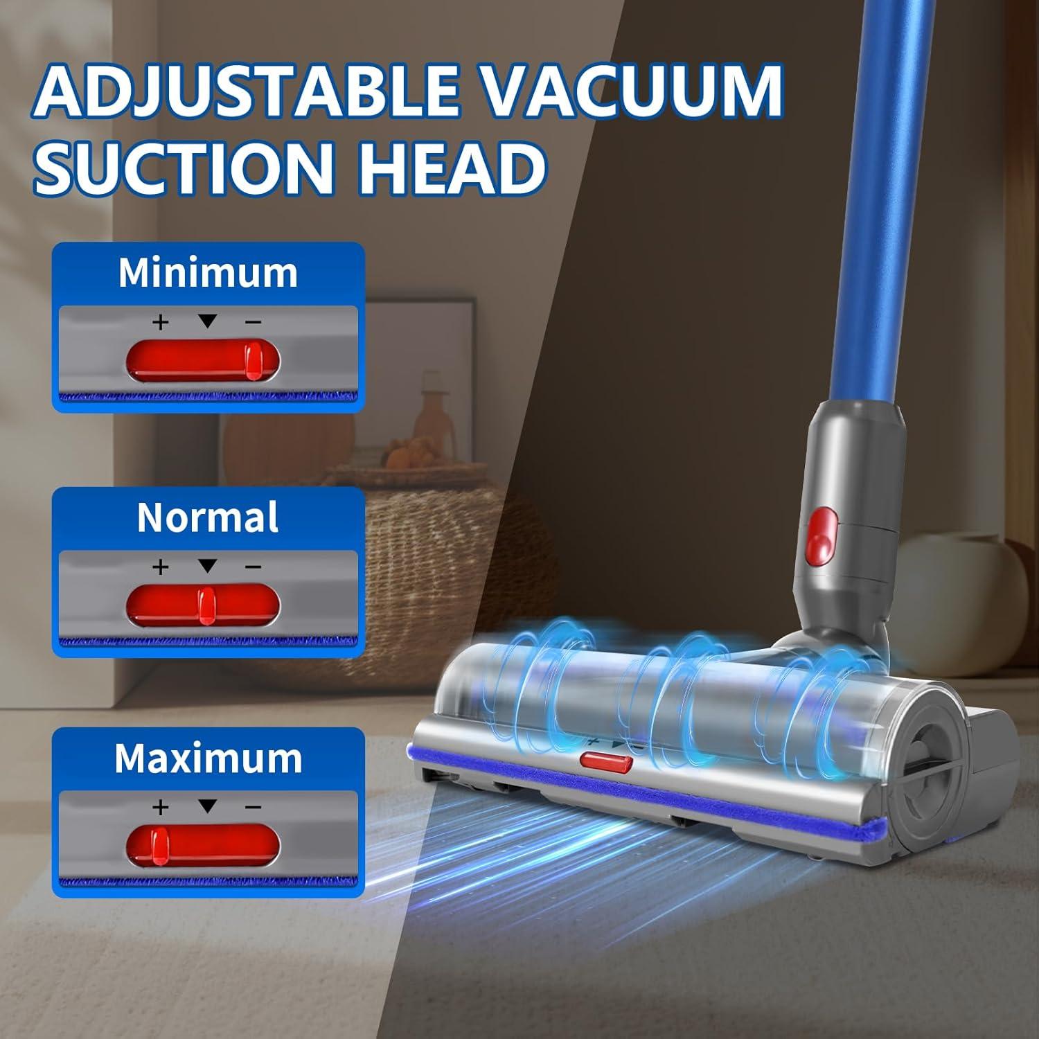 Cabezal de Aspiradora KELUKE Compatible Dyson V8 V10 V11 V15 Luz Verde