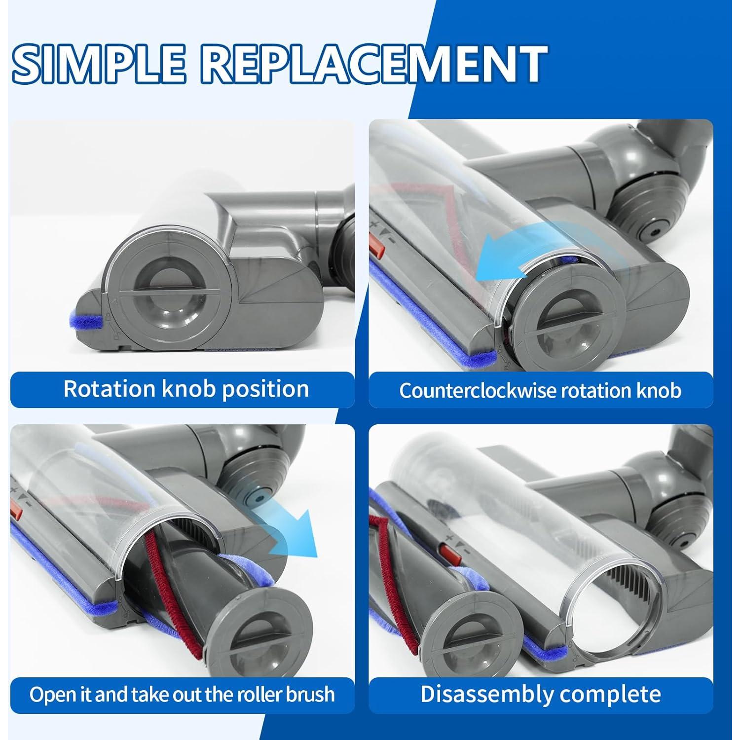Cabezal de Aspiradora KELUKE Compatible Dyson V8 V10 V11 V15 Luz Verde