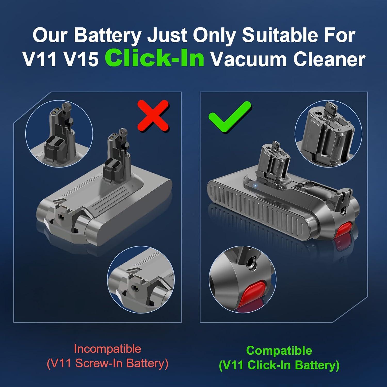 Batería de Reemplazo Bonadget 7000mAh para Dyson V11 V15