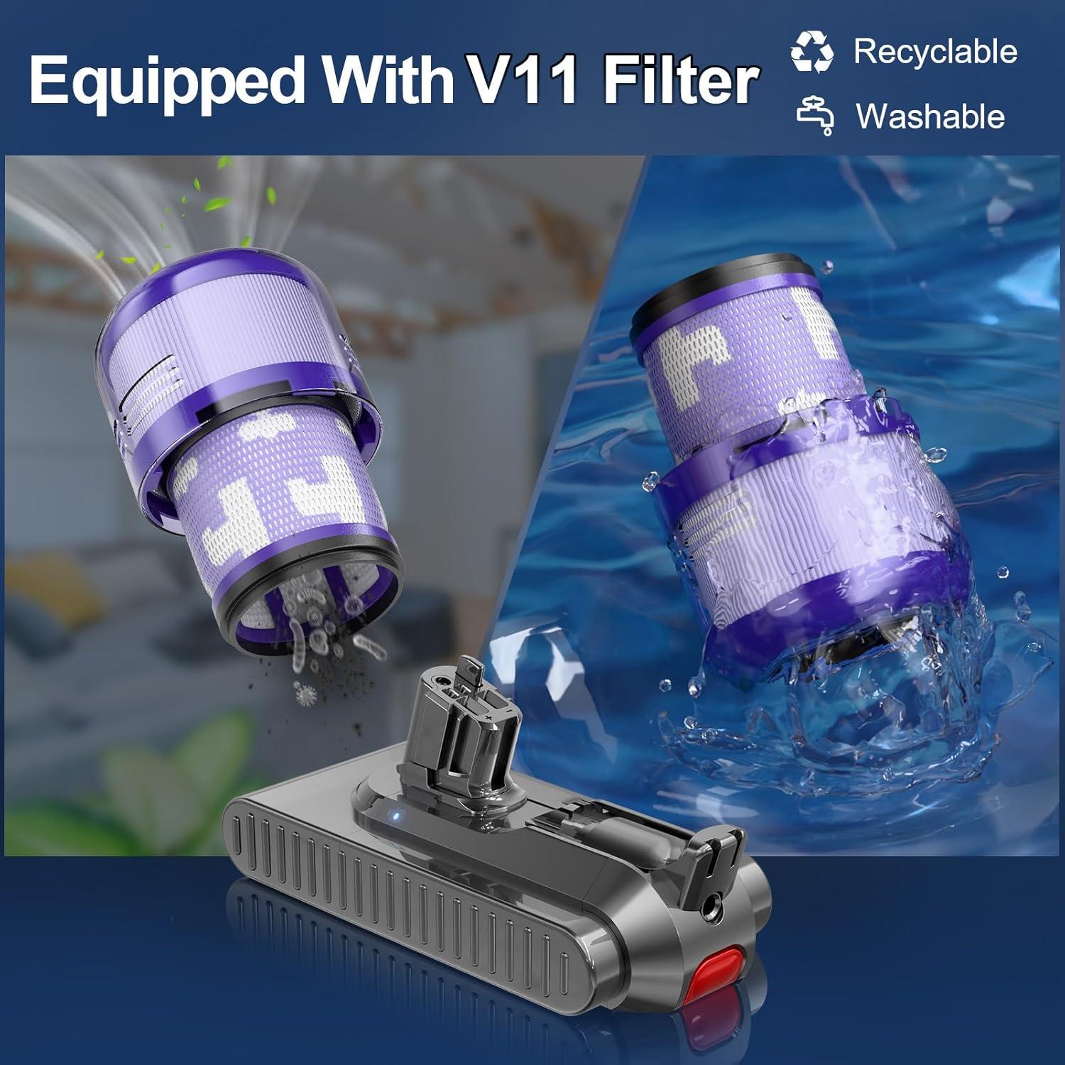 Batería de Reemplazo Bonadget 7000mAh para Dyson V11 V15