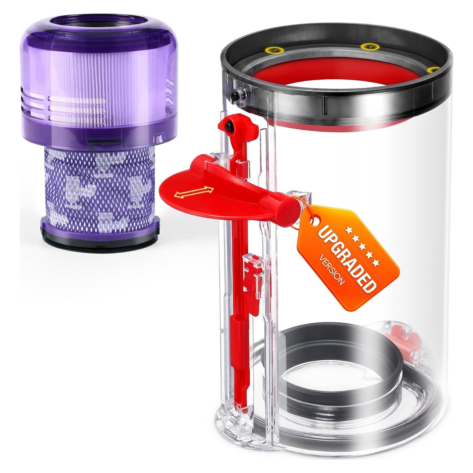 Cubo de Polvo Mejorado Kuflant para Aspiradora Dyson V11 V15