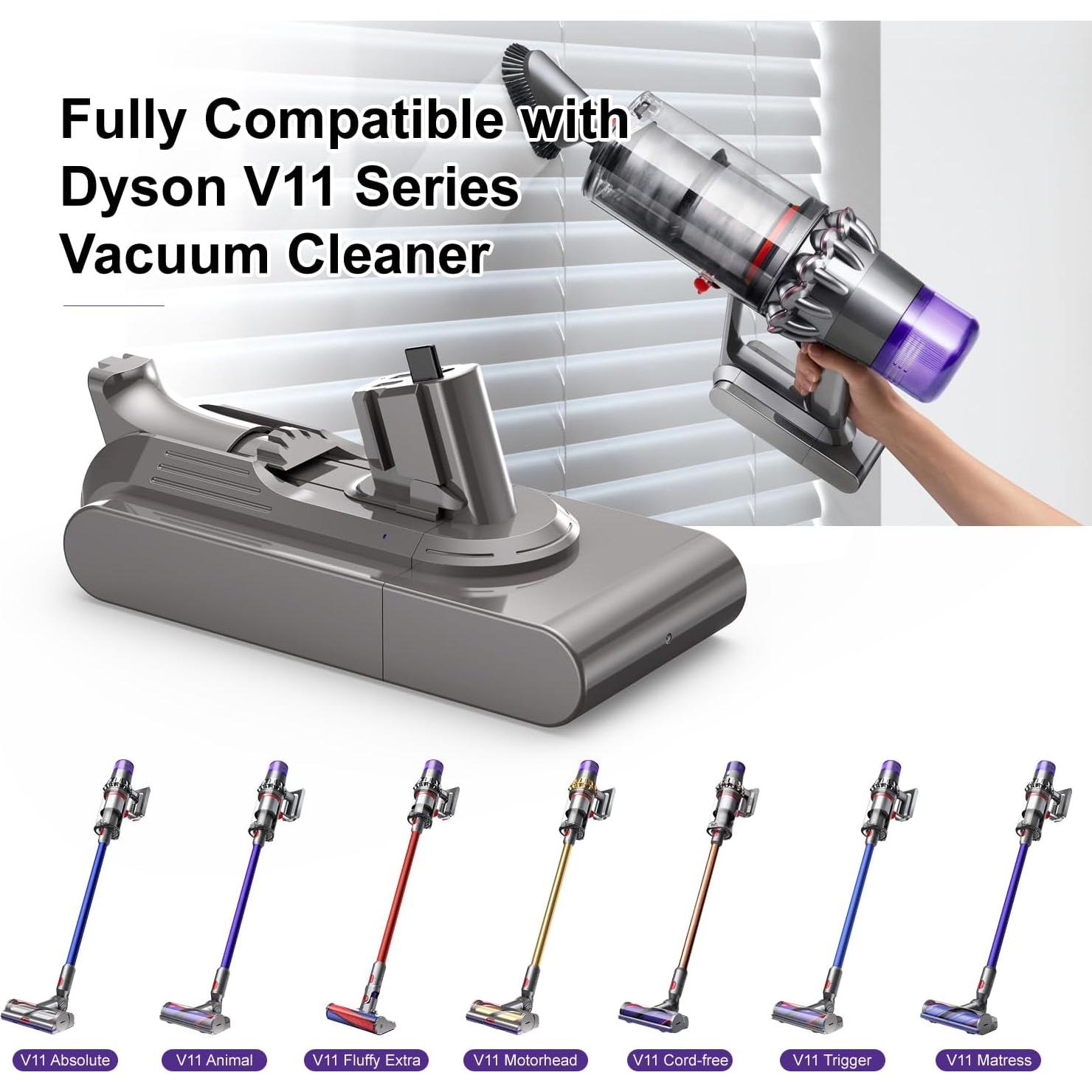 Batería de Reemplazo NASTIMA 25.2V 4500mAh para Dyson V11 Click-in