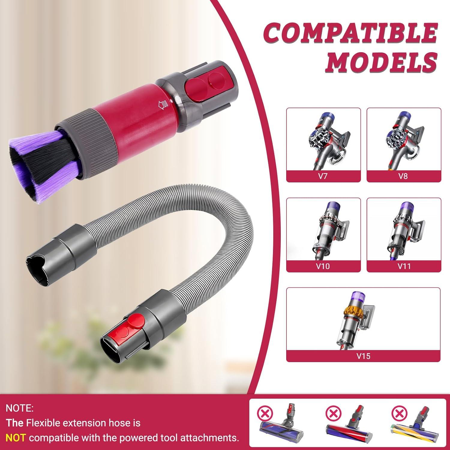 Cepillo de Polvo y Manguera Flexible ACCTDLF para Dyson V7 V8 V10 V11 V15