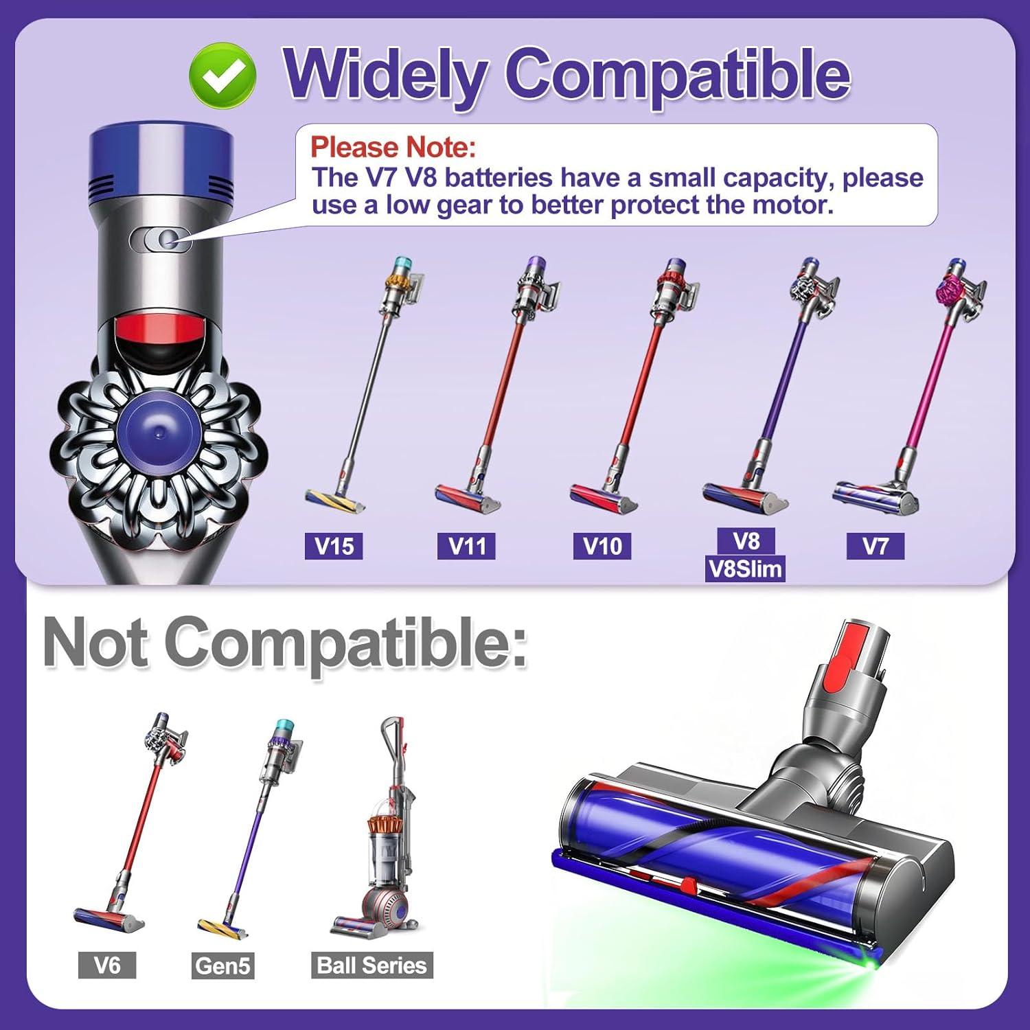 Cabezal de Aspiradora Inalámbrica LAQVITA DS-LDE1 con Luz LED