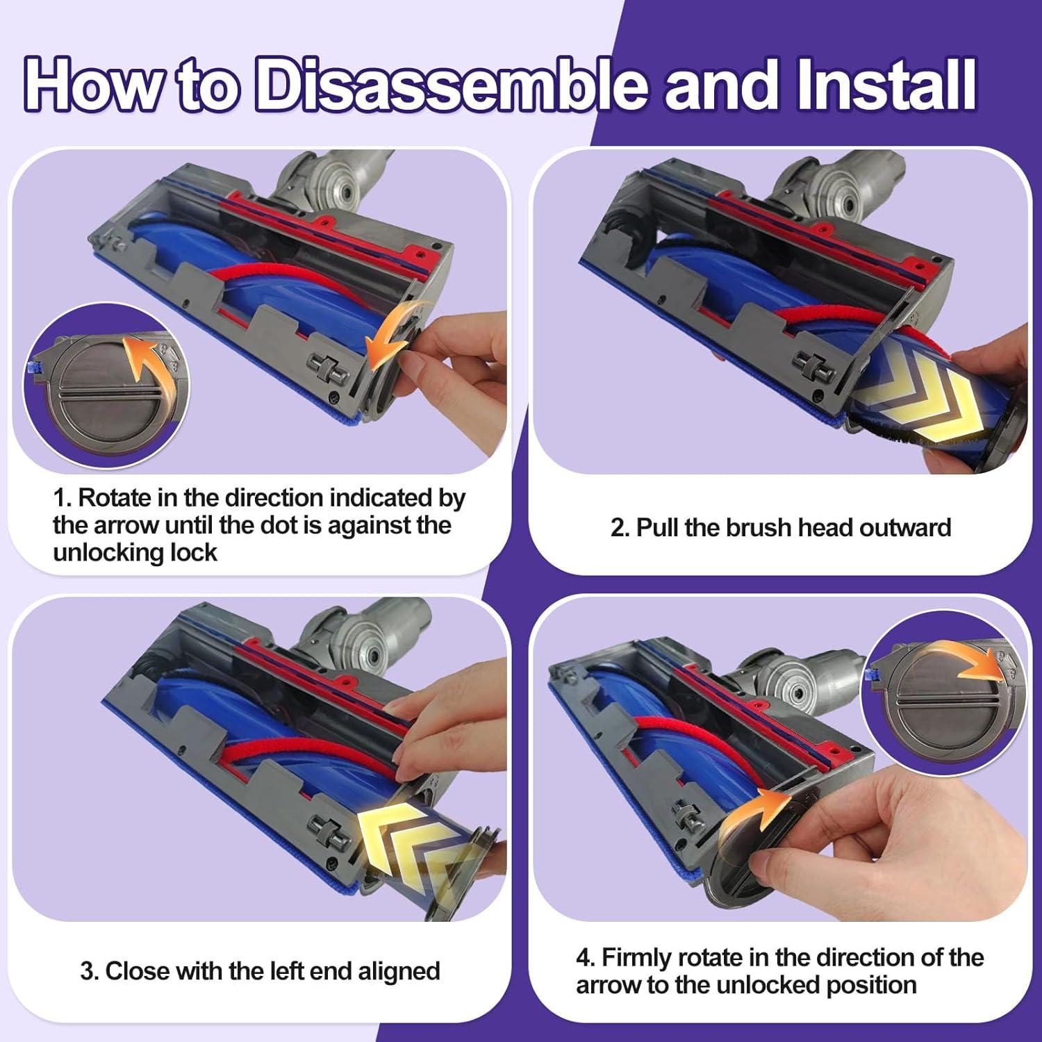 Cabezal de Aspiradora Inalámbrica LAQVITA DS-LDE1 con Luz LED