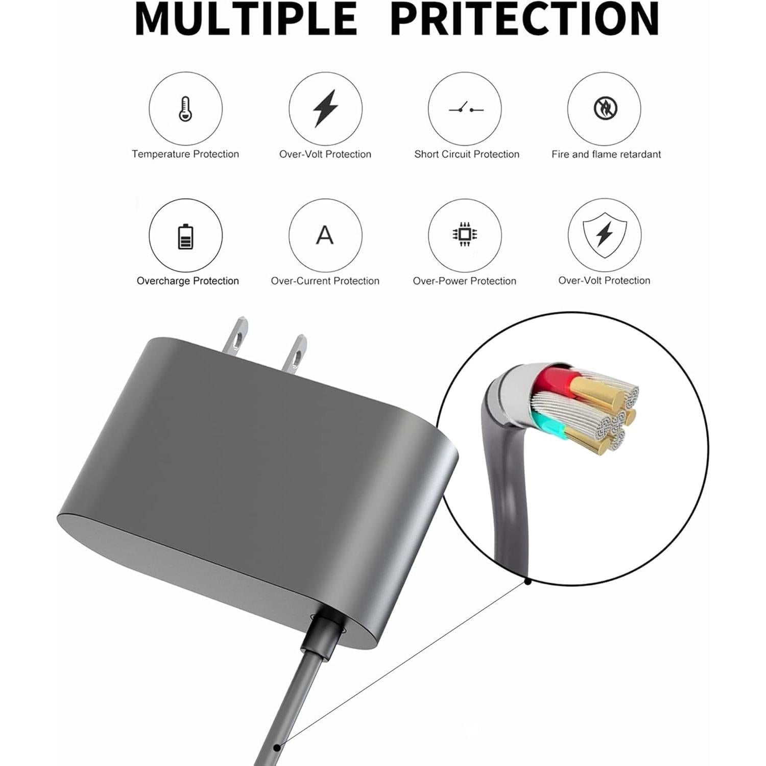 Cargador de Reemplazo KOPBTBOY 30.45V para Aspiradora Dyson V10 V11 V12 V15