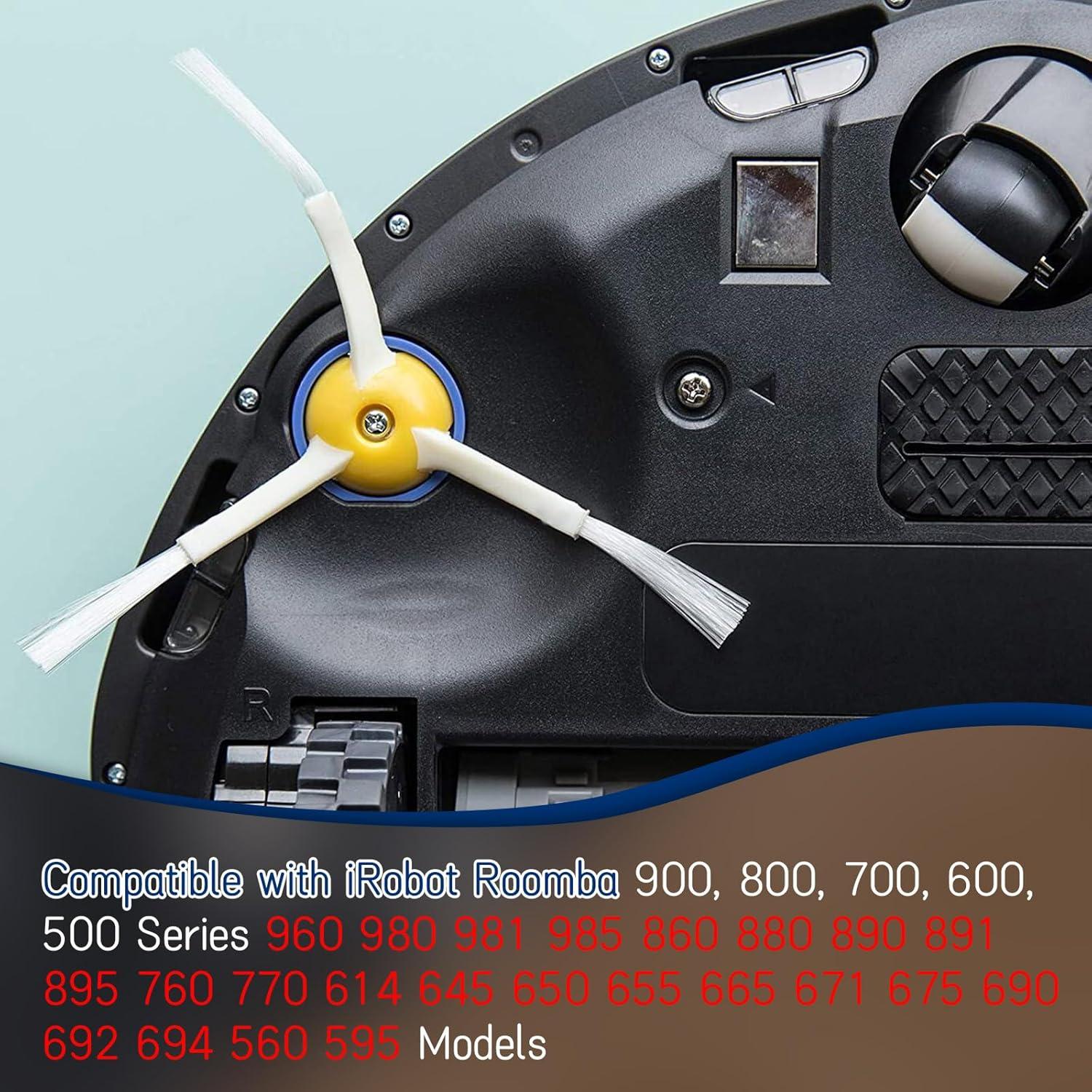 Paquete de 8 Cepillos Laterales Repuesto iRobot Roomba 600-900