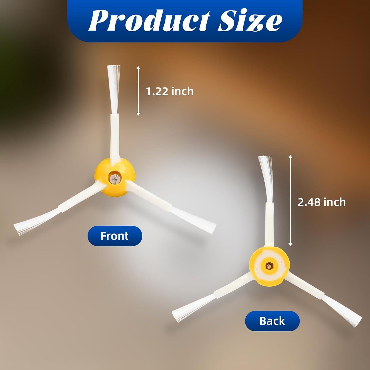 Paquete de 8 Cepillos Laterales Repuesto iRobot Roomba 600-900