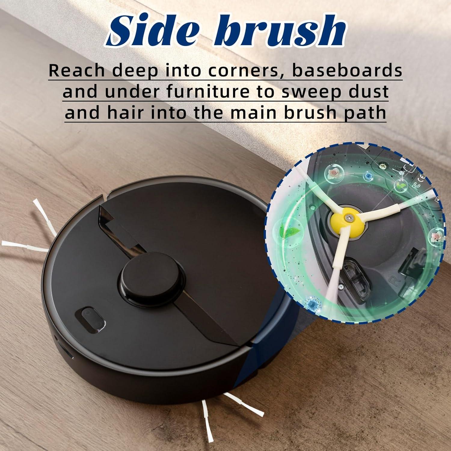 Paquete de 8 Cepillos Laterales Repuesto iRobot Roomba 600-900