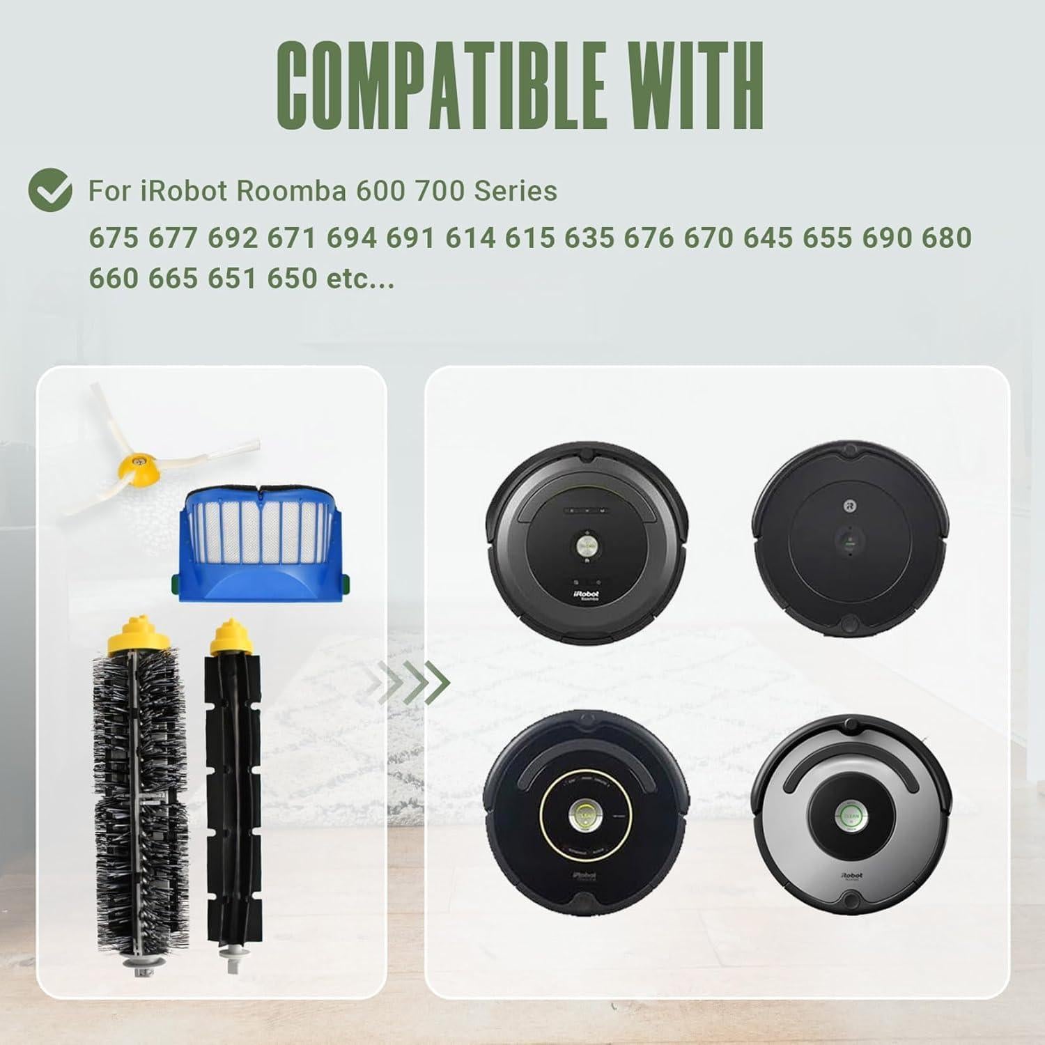 Kit de Repuestos para iRobot Roomba 600/700 - VacEssentials