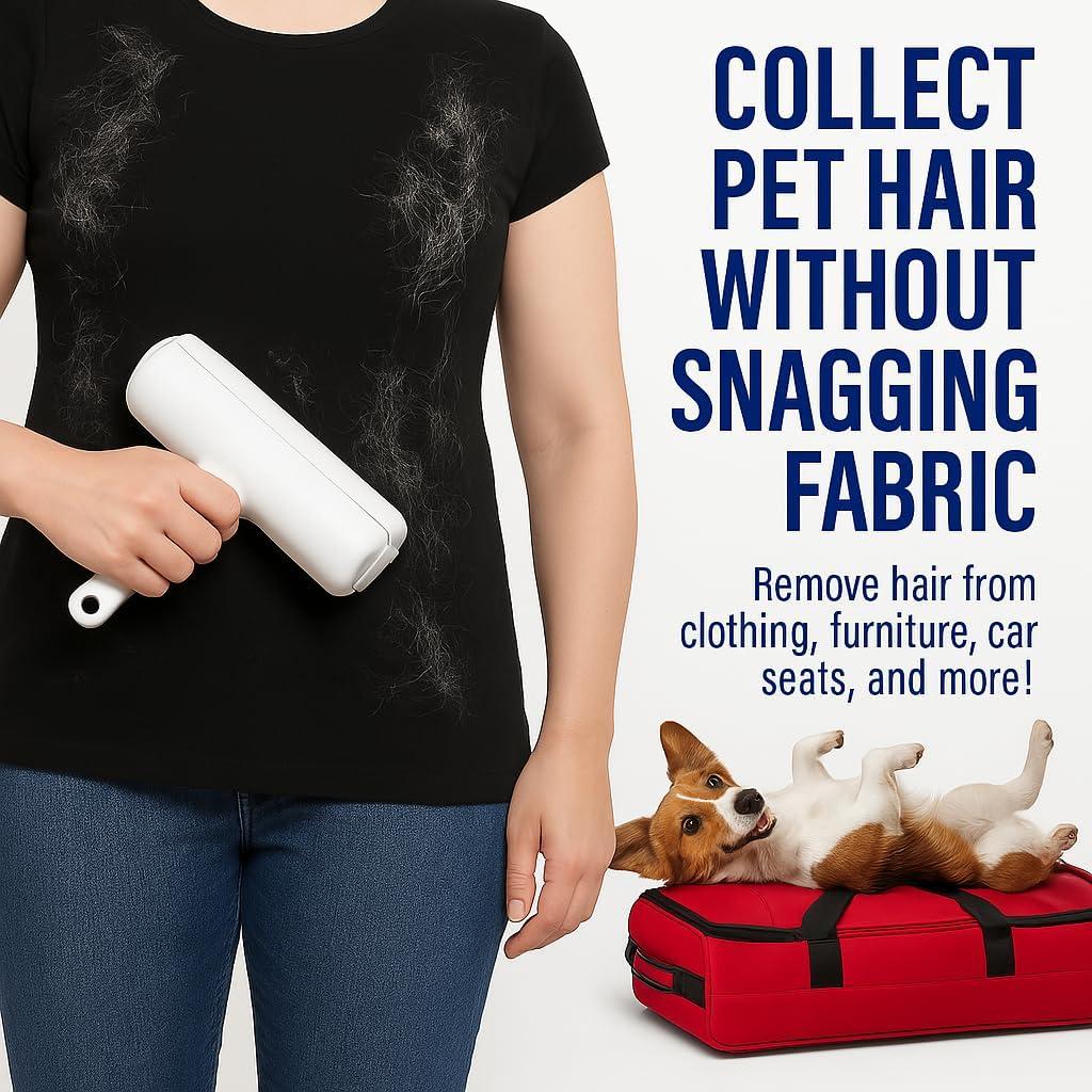 Rodillo Removedor de Pelo de Mascota ChomChom Blanco - Multi-Superficie