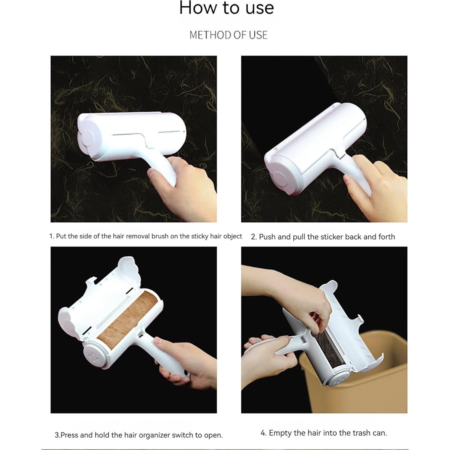 Removedor de Pelo de Mascota Genérico Rojo Reutilizable 167g