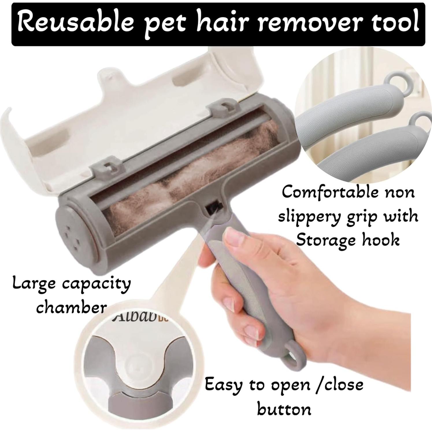 Removedor de Pelo de Mascota Albab - Rodillo Reutilizable 220g