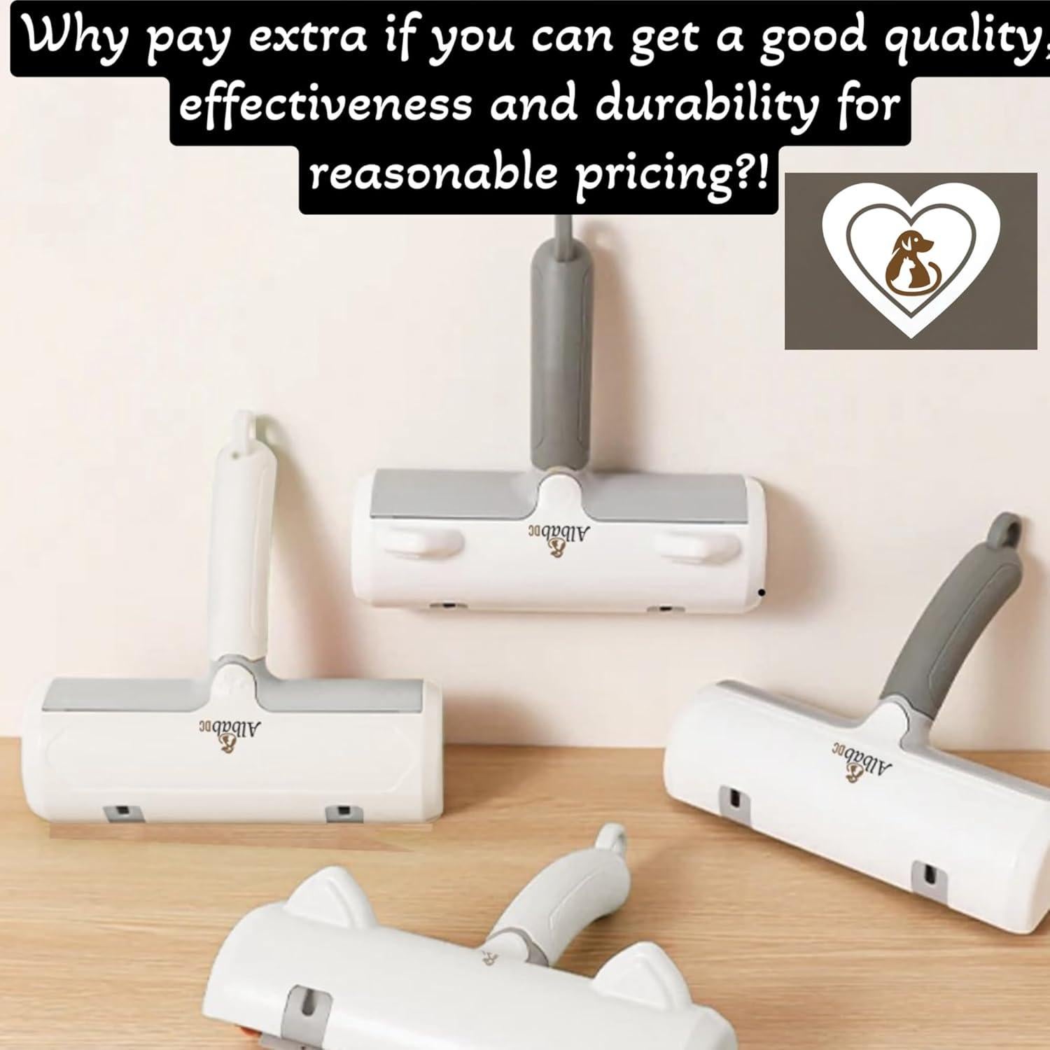 Removedor de Pelo de Mascota Albab - Rodillo Reutilizable 220g