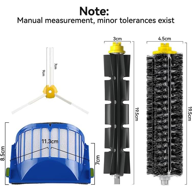 Kit de Reemplazo E.LUO para iRobot Roomba Series 600 y 500