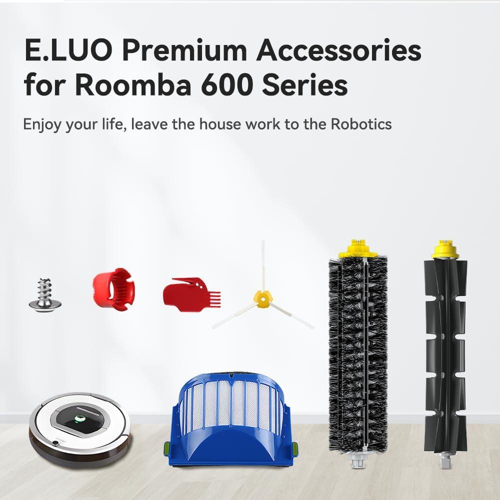 Kit de Reemplazo E.LUO para iRobot Roomba Series 600 y 500