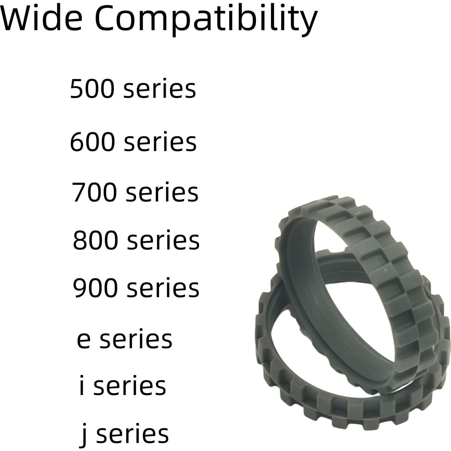 Neumáticos de Reemplazo Antideslizantes para iRobot Roomba - 2 Unidades