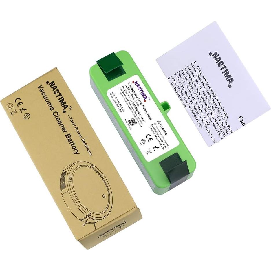 Batería de Reemplazo NASTIMA 14.8V 5000mAh para iRobot 960-980