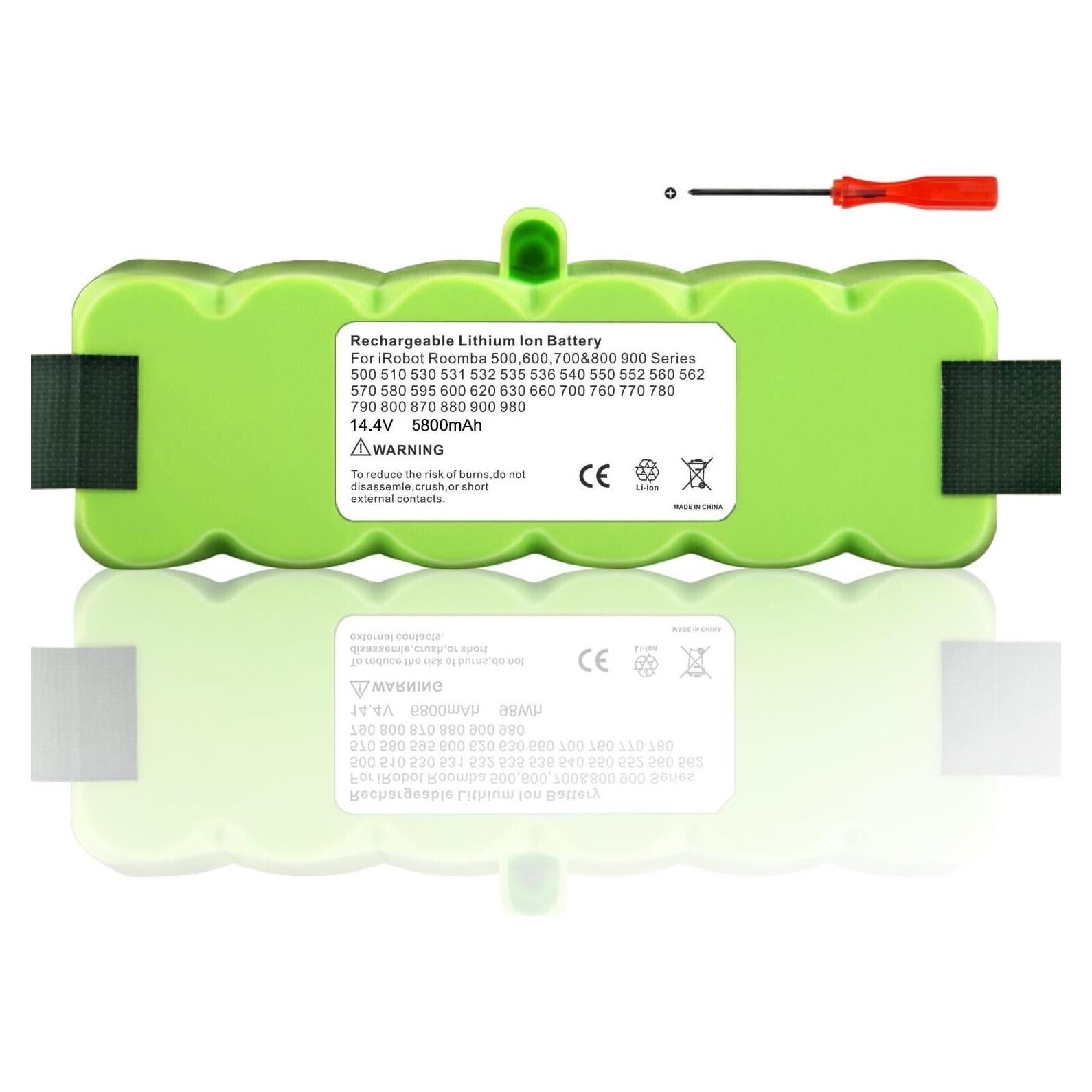 Batería de Vida Extendida XLife FSANXF para iRobot Roomba 500-800 5800mAh