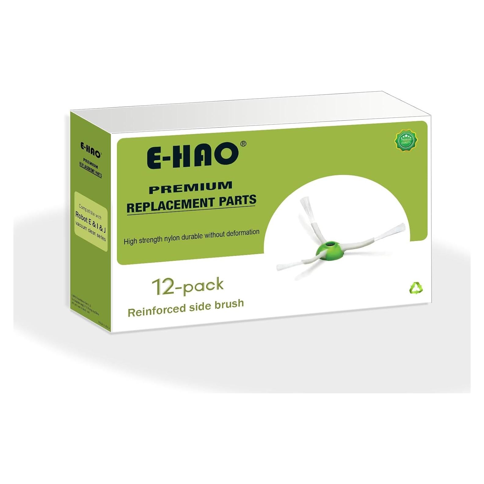 Paquete de 12 Cepillos Laterales E-HAO para iRobot Roomba