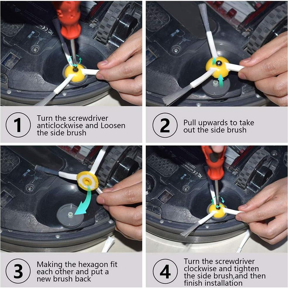 Cepillo Lateral Neutop para iRobot Roomba - Paquete de 9